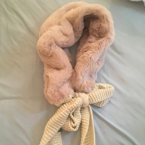 Anthropologie faux fur scarf